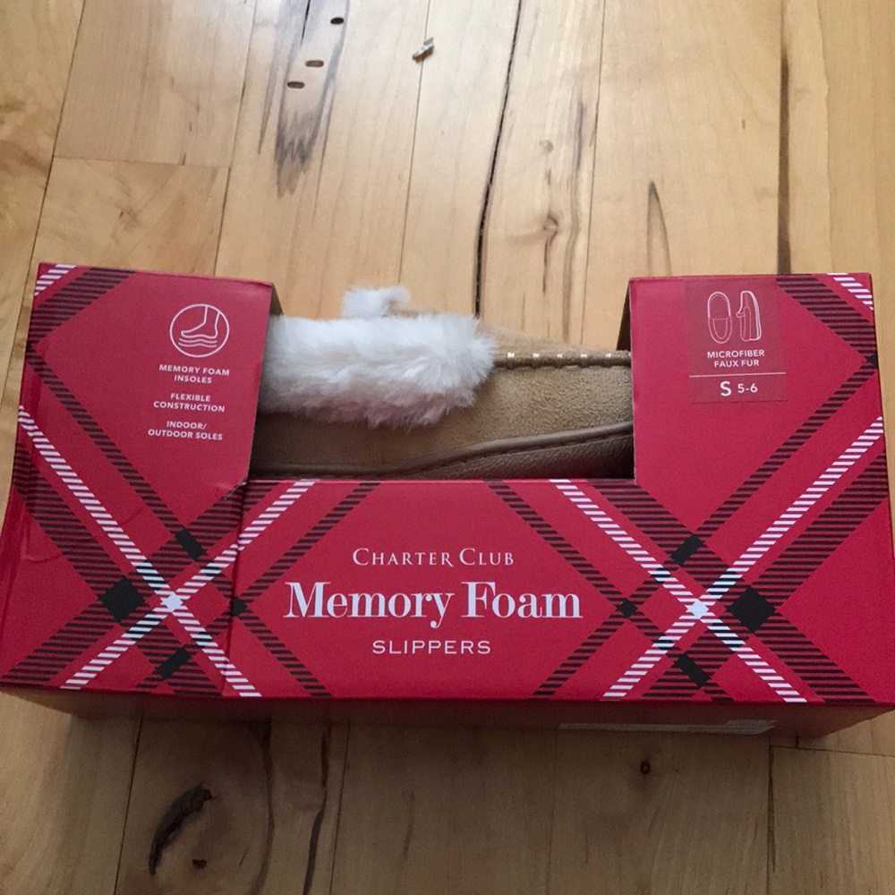 Charter Club Memory Foam Slippers